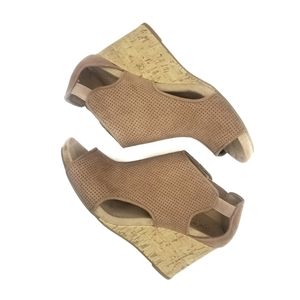 Life Stride Soft System Peep Toe Wedges -8.5M